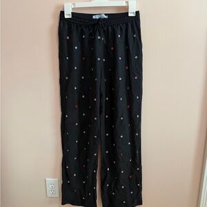 Hill House Black Joggers with Colorful Dots